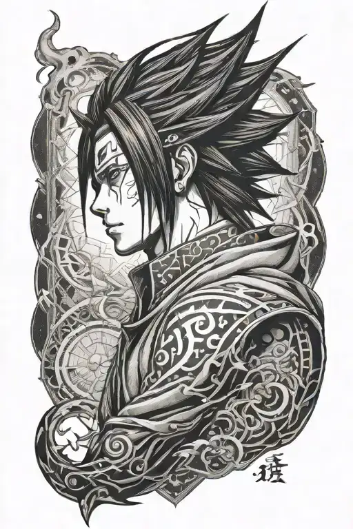 sasuke curse mark tattoo tattoo design idea