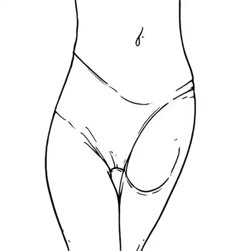 tatto in place of thong tattoo design idea