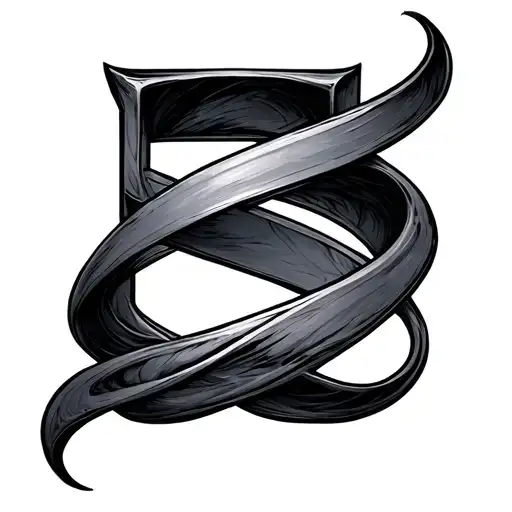 Mobius Strip and the number 5 tattoo design idea
