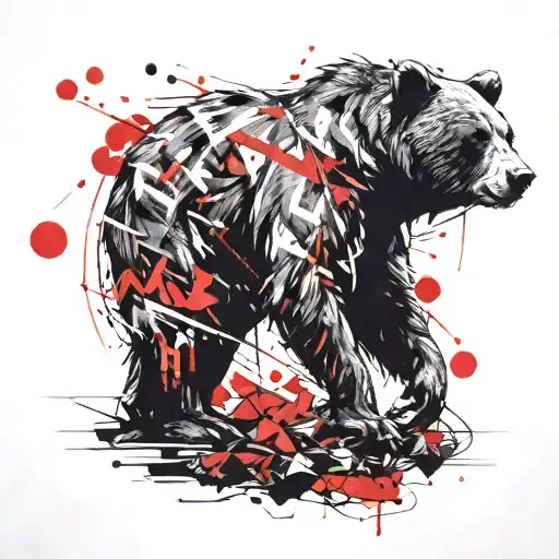 bipolar bears tattoo design idea
