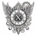 Jan. 21, 1986 2014 in roman numerals tattoo design idea