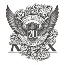 Jan. 21, 1986 2014 in roman numerals tattoo design idea