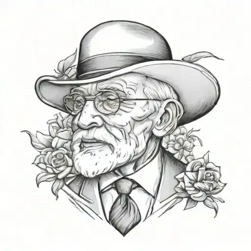 memorial tattoo design of my grandfather  tattoo design idea