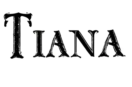 "Tiana" tattoo design idea