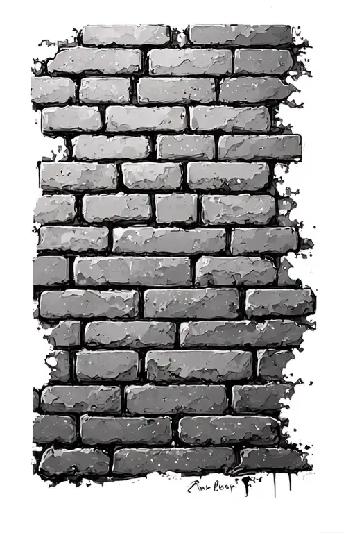 the wall bricks prism pink floyd dark side tattoo design idea