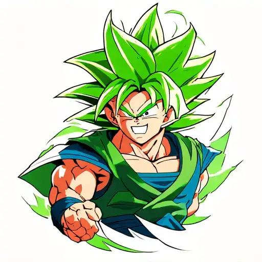 dragon ball z broly  tattoo design idea