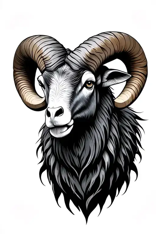 Aries ram tattoo design idea