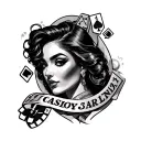 Casino tattoo design idea