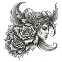 On Triceps tattoo design idea