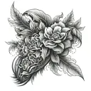 On Triceps tattoo design idea
