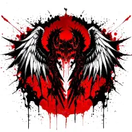 demonic wings tattoo design idea
