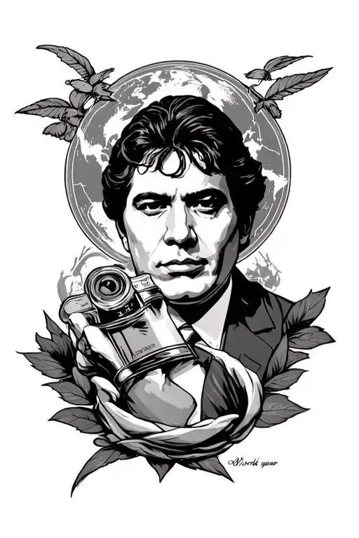 the world is yours from scarface tattoo design idea