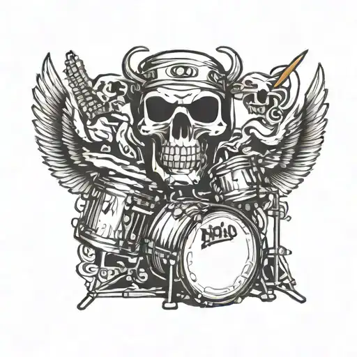 small tattoo for drummer  tattoo design idea