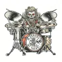 small tattoo for drummer  tattoo design idea