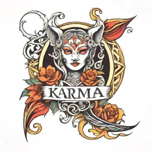 karma tattoo design tattoo design idea