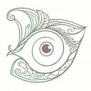 gypsy eye tattoo design idea