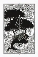 on a blacked out forearm a white tree of life intertwining the valknut into the branches with the nordic compass on hand tattoo design idea