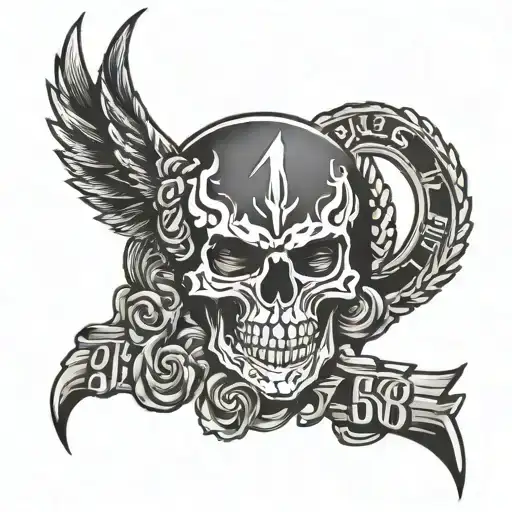 518 area code tattoo design idea