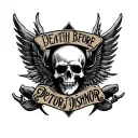 death before dishonor  tattoo design idea