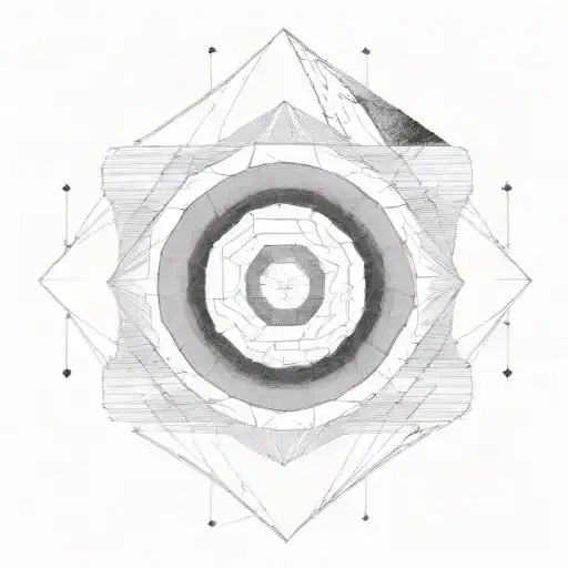 Sisyphus rock optical illusion tattoo design idea