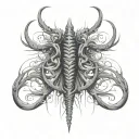 Spinal tattoo design idea