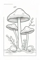 fungus tattoo design idea