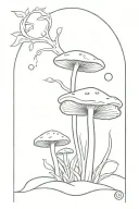 fungus tattoo design idea