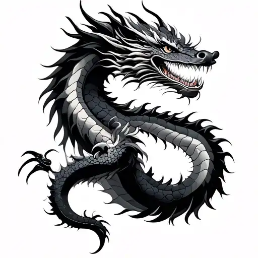 Vietnamese Dragon tattoo design idea