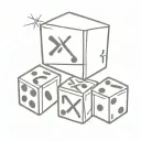 2004 Roman numerals on dice tattoo design idea
