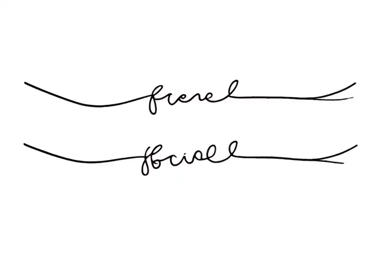 matching mother and daughter  tattoo design idea