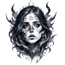 Dark Fantasy tattoo design idea