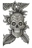 Mexican ornament  tattoo design idea