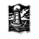 Marine beacon with an IFA board tattoo design idea