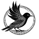 Anka Bird and Tree of Life tattoo design idea