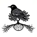 Anka Bird and Tree of Life tattoo design idea