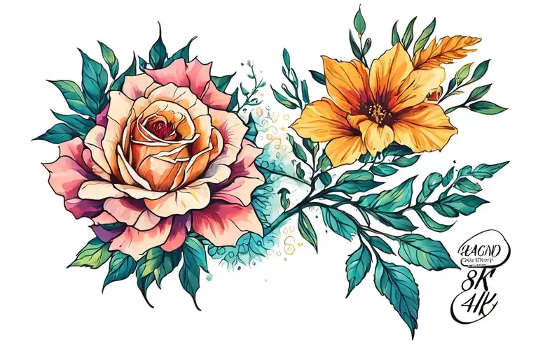 whether good or bad, everything happens for a reason  tattoo design idea