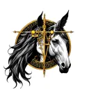 Libra And Sagittarius Combined tattoo design idea