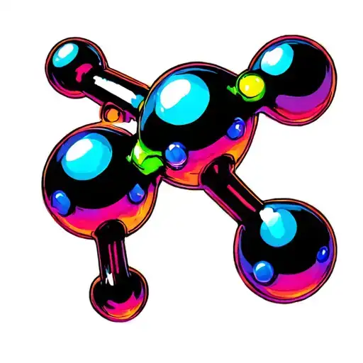 Lsd Molecule tattoo design idea