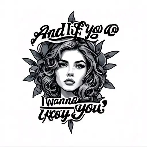 And If You Go I Wanna Go You tattoo design idea