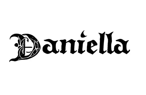 "Daniela" tattoo design idea