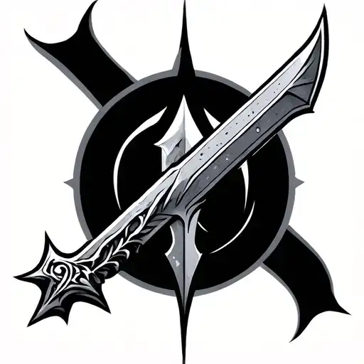 Witcher signs outline tattoo design idea