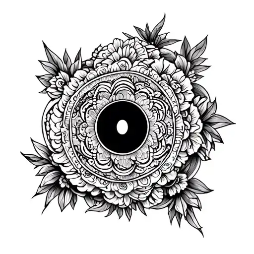 Cambodian elements symbolizing tattoo design idea