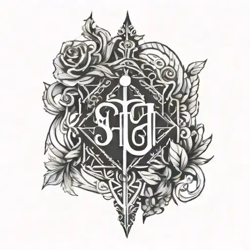 Strength Wisdom Charm Enigma tattoo design idea