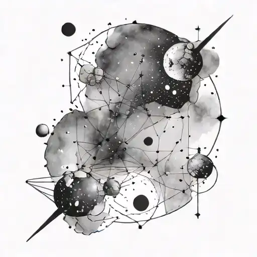 orion's belt  constellation tattoo design idea