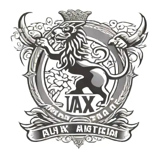 Ajax Amsterdam logo tattoo design idea