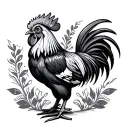 Mexican Rooster tattoo design idea