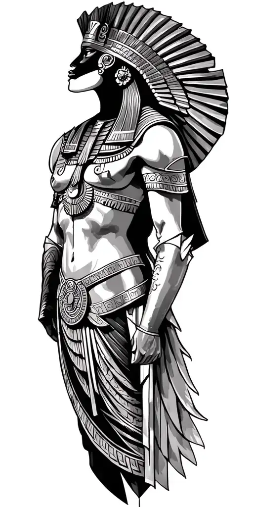 armour Egyptian raw Aquarius tattoo design idea