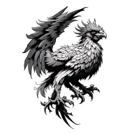 Celtic Phoenix tattoo design idea
