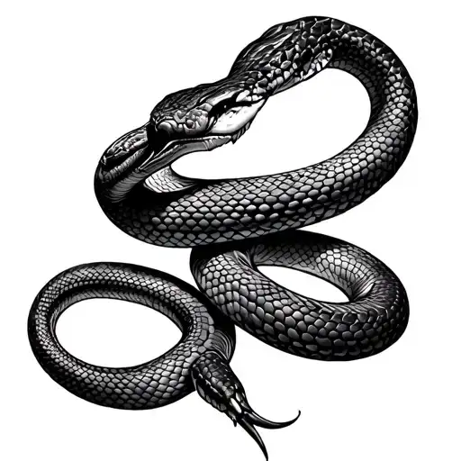 Libra Snake tattoo design idea