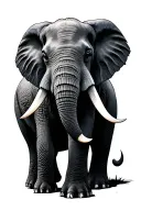 elephant tattoo design idea